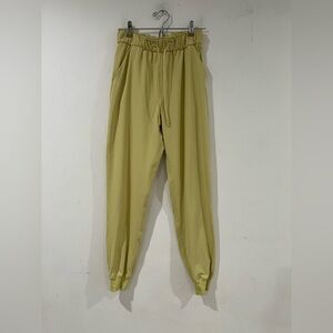 LULULEMON High-Rise Jogger Womens Sz 6 Beige Stretch Tapered Athleisure